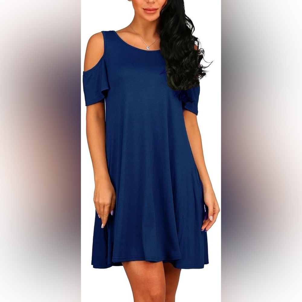Sweet Pea Cold Shoulder Shift Dress